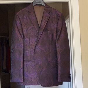 Nordstrom Purple Paisley Blazer